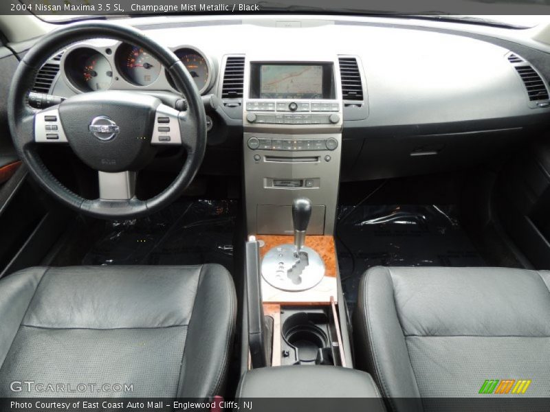 Champagne Mist Metallic / Black 2004 Nissan Maxima 3.5 SL