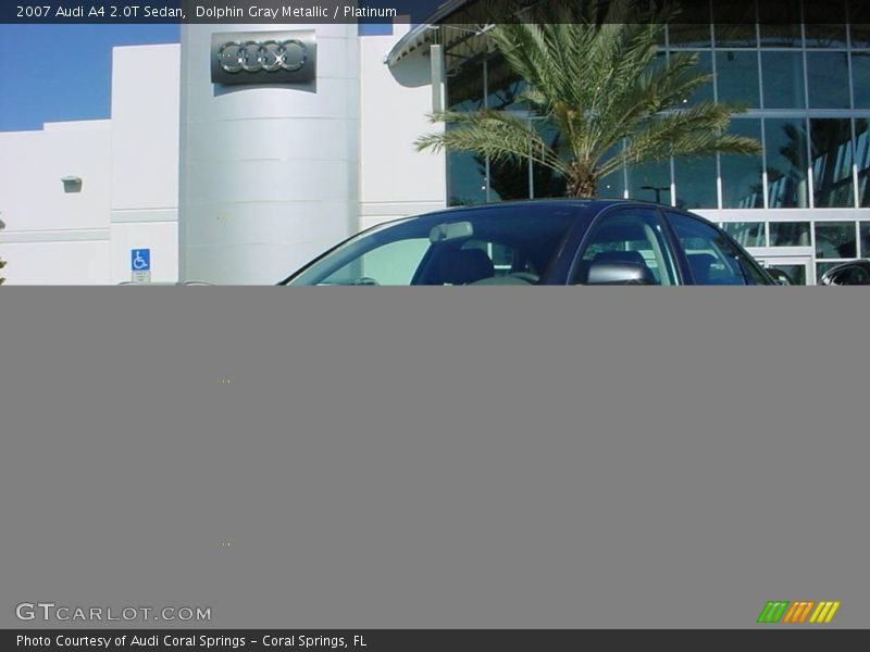 Dolphin Gray Metallic / Platinum 2007 Audi A4 2.0T Sedan