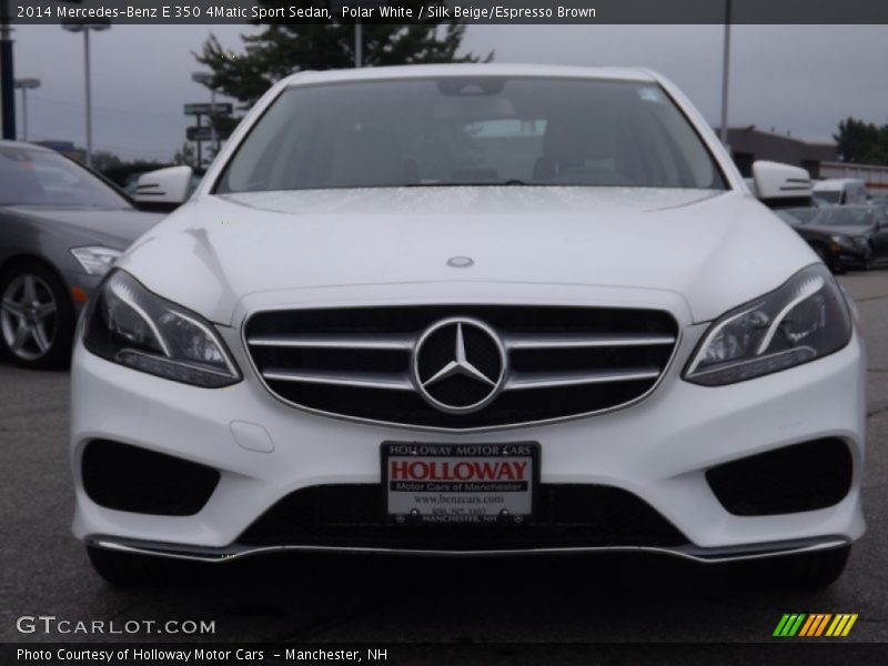 Polar White / Silk Beige/Espresso Brown 2014 Mercedes-Benz E 350 4Matic Sport Sedan