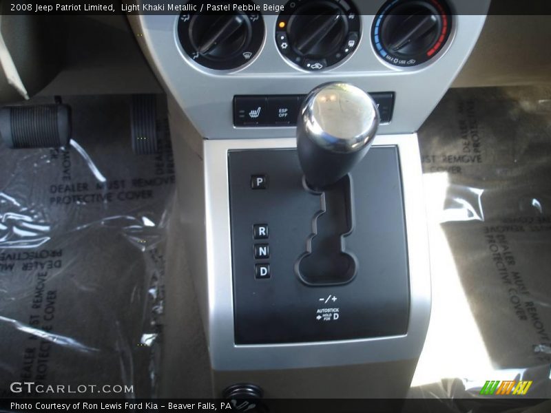 Light Khaki Metallic / Pastel Pebble Beige 2008 Jeep Patriot Limited