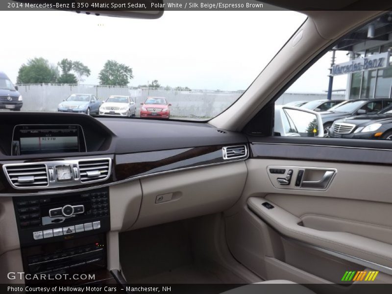 Polar White / Silk Beige/Espresso Brown 2014 Mercedes-Benz E 350 4Matic Sport Sedan