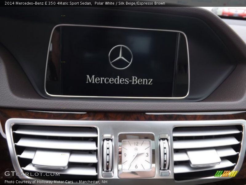 Polar White / Silk Beige/Espresso Brown 2014 Mercedes-Benz E 350 4Matic Sport Sedan