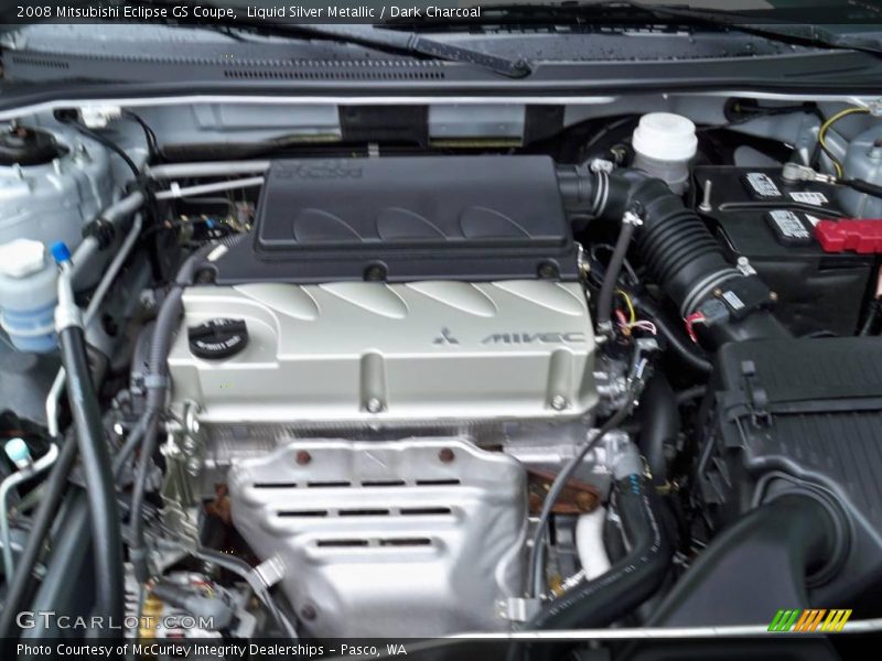 Liquid Silver Metallic / Dark Charcoal 2008 Mitsubishi Eclipse GS Coupe
