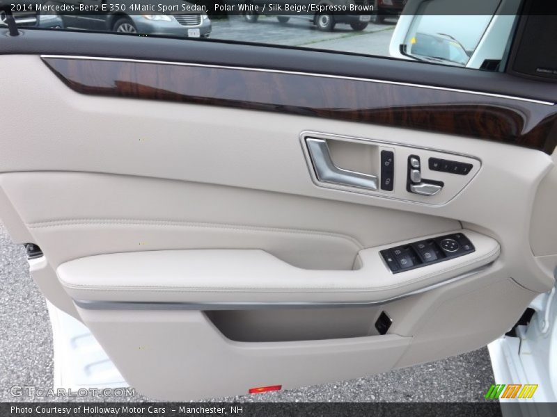 Polar White / Silk Beige/Espresso Brown 2014 Mercedes-Benz E 350 4Matic Sport Sedan