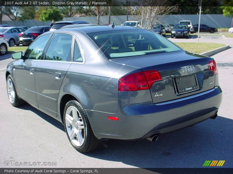 Dolphin Gray Metallic / Platinum 2007 Audi A4 2.0T Sedan