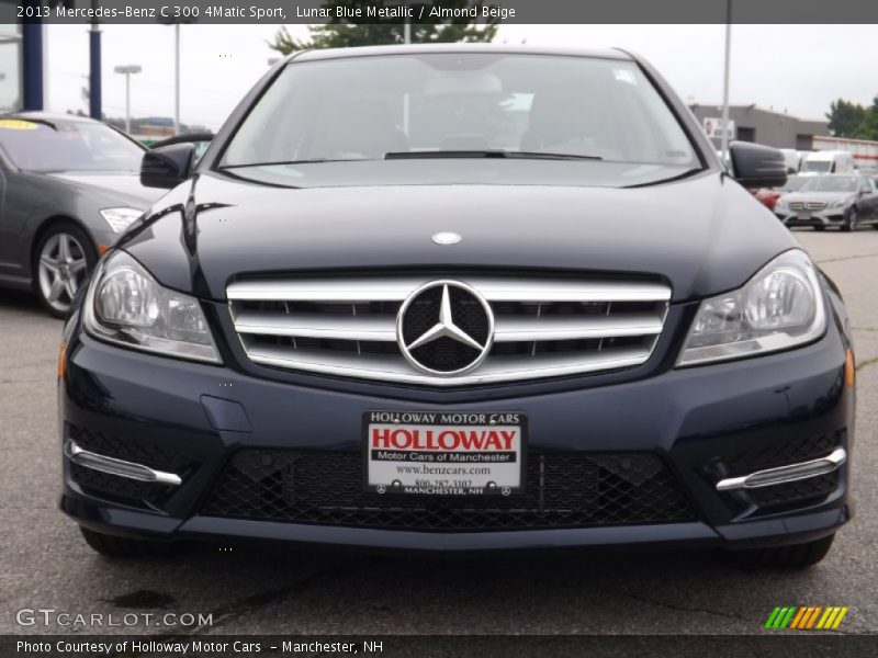 Lunar Blue Metallic / Almond Beige 2013 Mercedes-Benz C 300 4Matic Sport