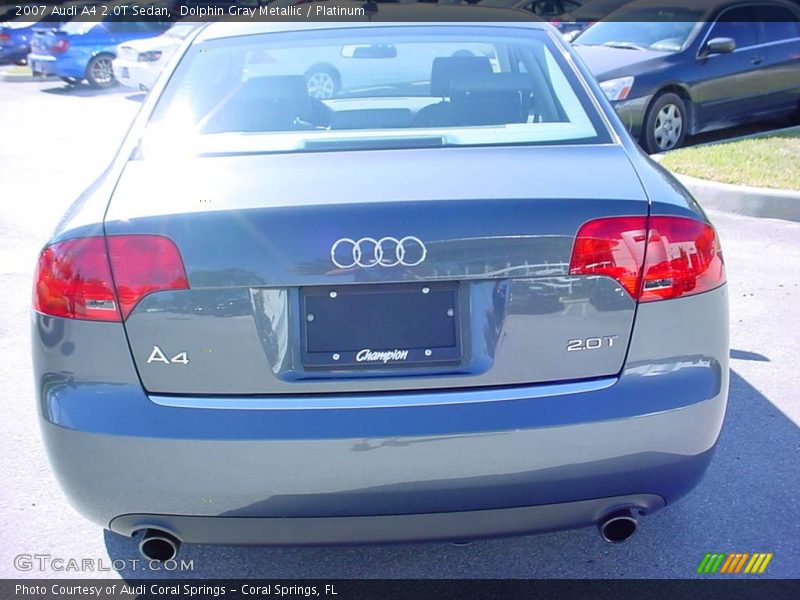 Dolphin Gray Metallic / Platinum 2007 Audi A4 2.0T Sedan