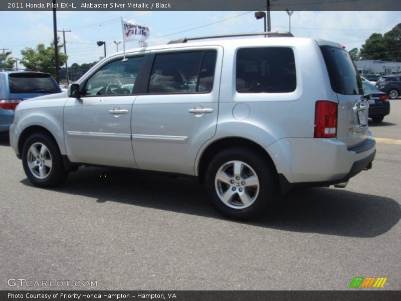 Alabaster Silver Metallic / Black 2011 Honda Pilot EX-L