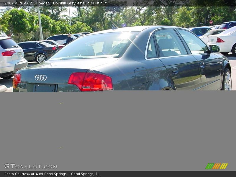Dolphin Gray Metallic / Platinum 2007 Audi A4 2.0T Sedan
