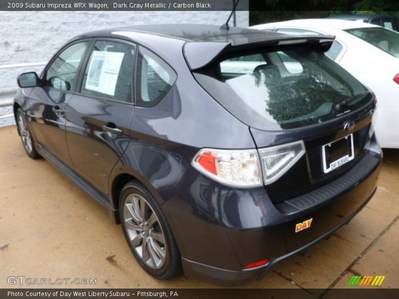 Dark Gray Metallic / Carbon Black 2009 Subaru Impreza WRX Wagon