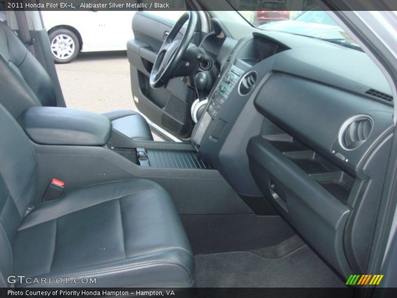 Alabaster Silver Metallic / Black 2011 Honda Pilot EX-L