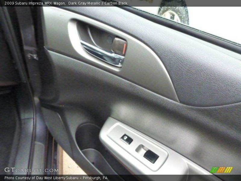 Dark Gray Metallic / Carbon Black 2009 Subaru Impreza WRX Wagon