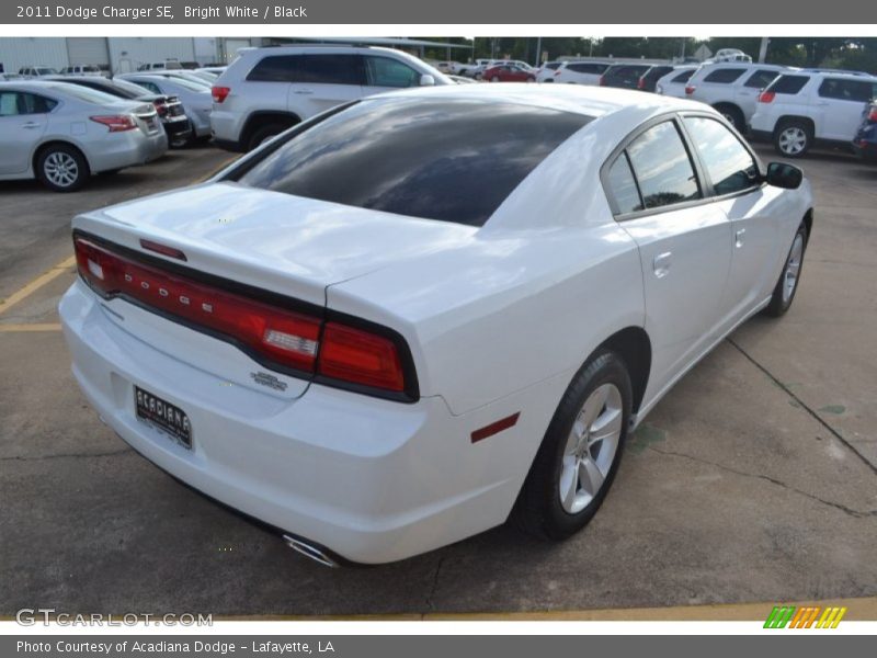 Bright White / Black 2011 Dodge Charger SE