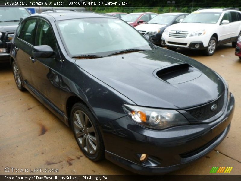 Dark Gray Metallic / Carbon Black 2009 Subaru Impreza WRX Wagon