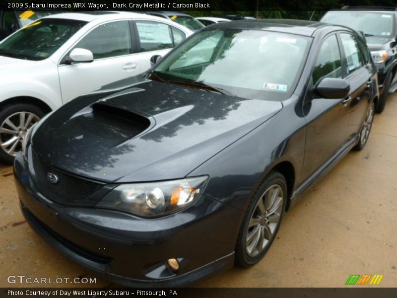Dark Gray Metallic / Carbon Black 2009 Subaru Impreza WRX Wagon
