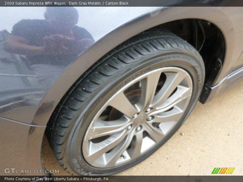 Dark Gray Metallic / Carbon Black 2009 Subaru Impreza WRX Wagon