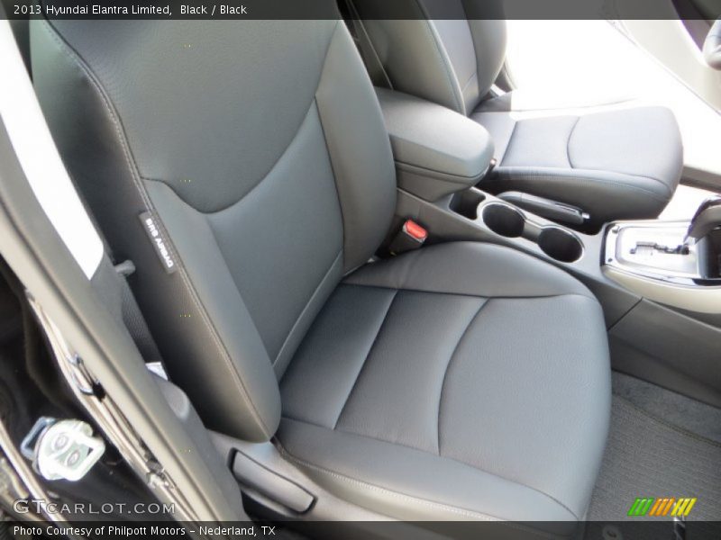 Black / Black 2013 Hyundai Elantra Limited