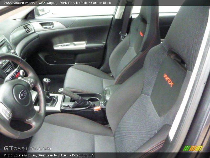 Dark Gray Metallic / Carbon Black 2009 Subaru Impreza WRX Wagon