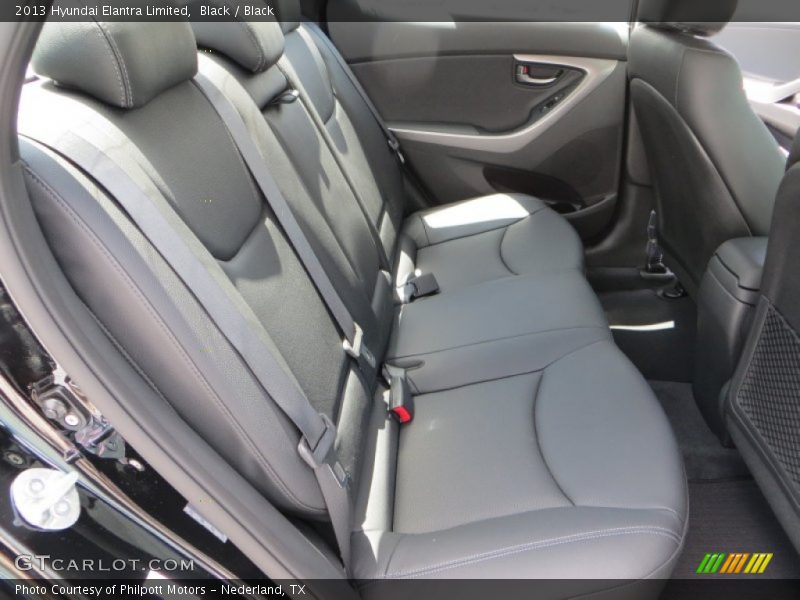 Black / Black 2013 Hyundai Elantra Limited