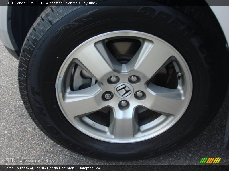 Alabaster Silver Metallic / Black 2011 Honda Pilot EX-L