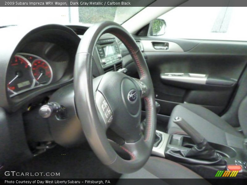Dark Gray Metallic / Carbon Black 2009 Subaru Impreza WRX Wagon