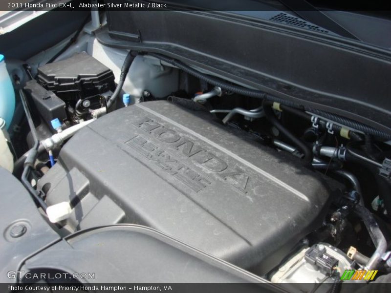 Alabaster Silver Metallic / Black 2011 Honda Pilot EX-L