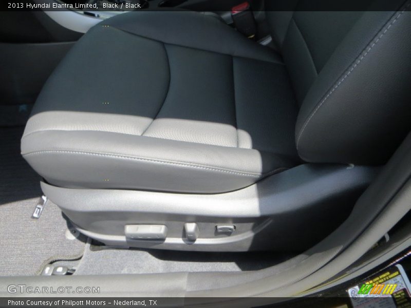 Black / Black 2013 Hyundai Elantra Limited