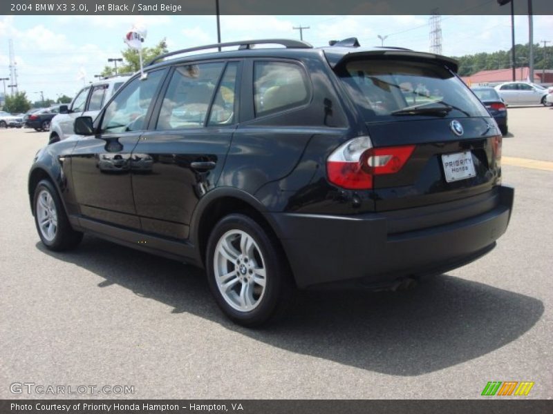 Jet Black / Sand Beige 2004 BMW X3 3.0i