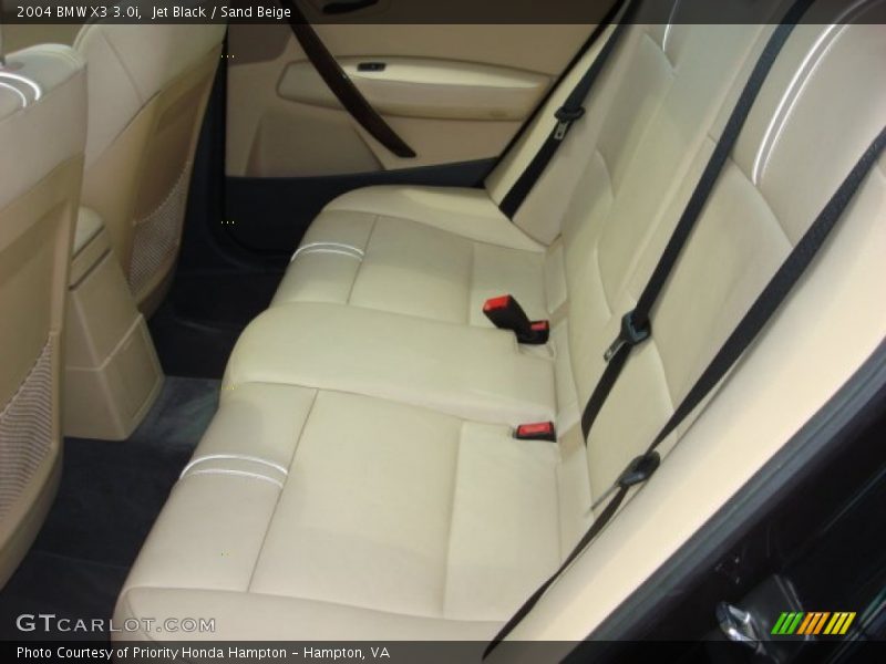 Jet Black / Sand Beige 2004 BMW X3 3.0i