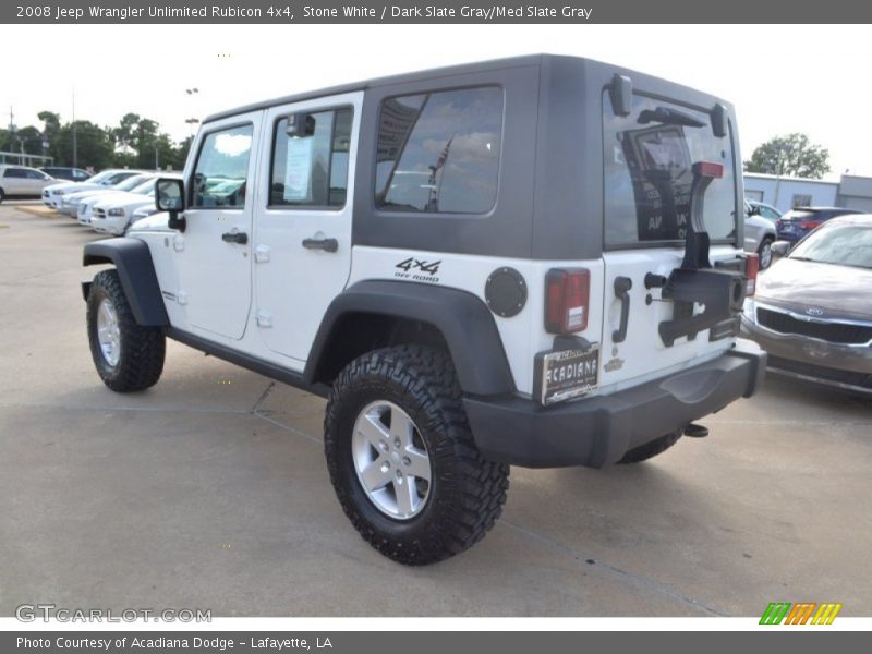 Stone White / Dark Slate Gray/Med Slate Gray 2008 Jeep Wrangler Unlimited Rubicon 4x4