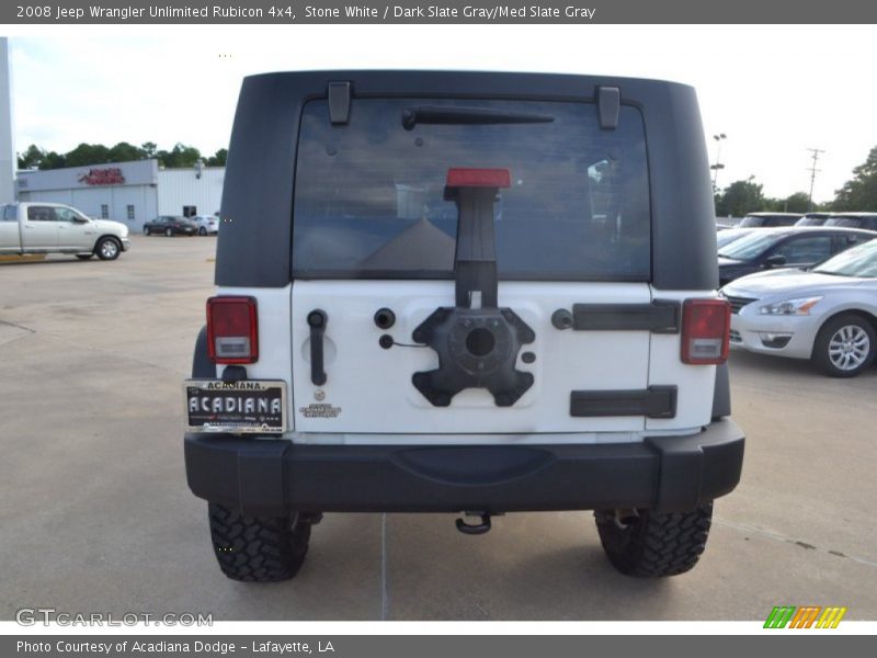 Stone White / Dark Slate Gray/Med Slate Gray 2008 Jeep Wrangler Unlimited Rubicon 4x4