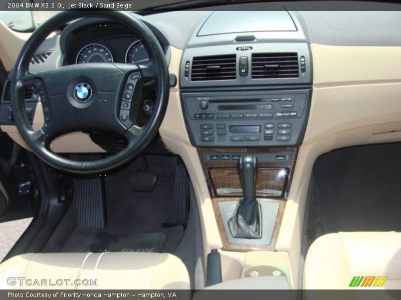 Jet Black / Sand Beige 2004 BMW X3 3.0i