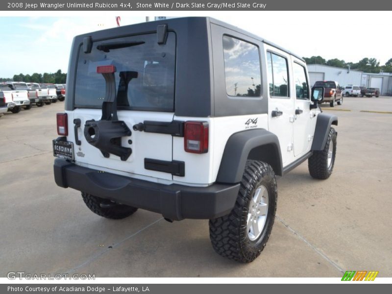 Stone White / Dark Slate Gray/Med Slate Gray 2008 Jeep Wrangler Unlimited Rubicon 4x4