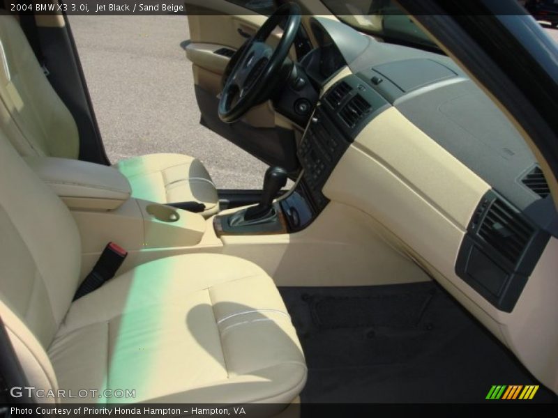 Jet Black / Sand Beige 2004 BMW X3 3.0i