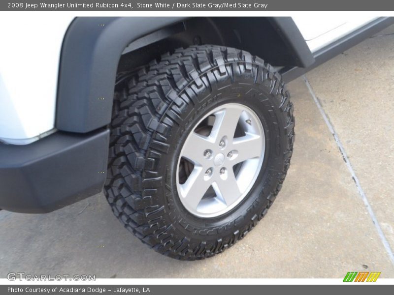 Stone White / Dark Slate Gray/Med Slate Gray 2008 Jeep Wrangler Unlimited Rubicon 4x4