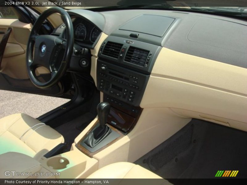 Jet Black / Sand Beige 2004 BMW X3 3.0i
