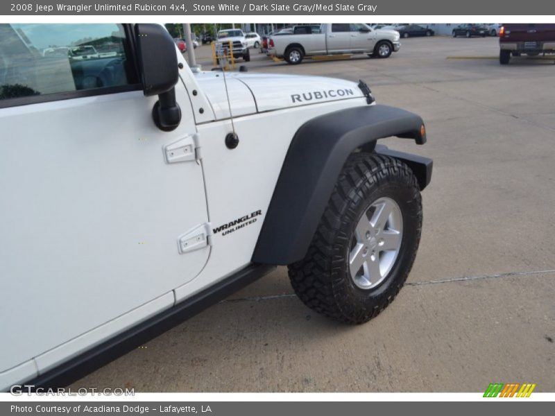 Stone White / Dark Slate Gray/Med Slate Gray 2008 Jeep Wrangler Unlimited Rubicon 4x4
