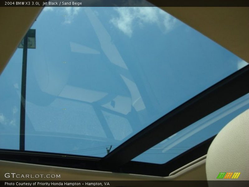 Jet Black / Sand Beige 2004 BMW X3 3.0i