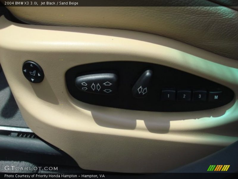 Jet Black / Sand Beige 2004 BMW X3 3.0i