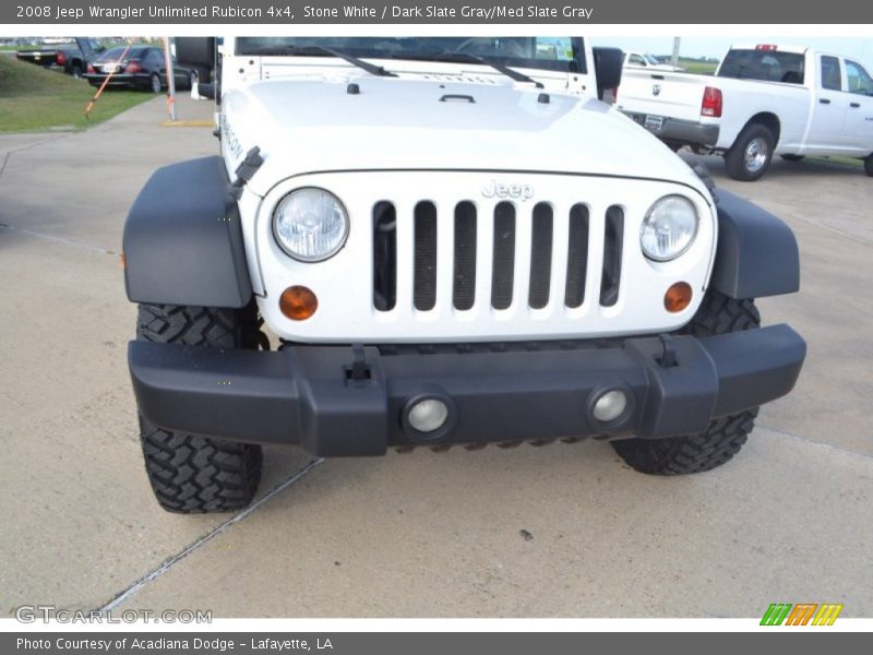 Stone White / Dark Slate Gray/Med Slate Gray 2008 Jeep Wrangler Unlimited Rubicon 4x4