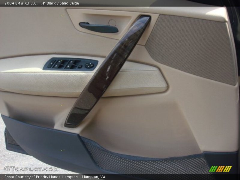 Jet Black / Sand Beige 2004 BMW X3 3.0i