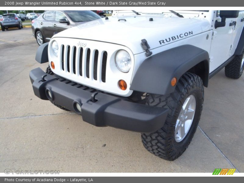 Stone White / Dark Slate Gray/Med Slate Gray 2008 Jeep Wrangler Unlimited Rubicon 4x4