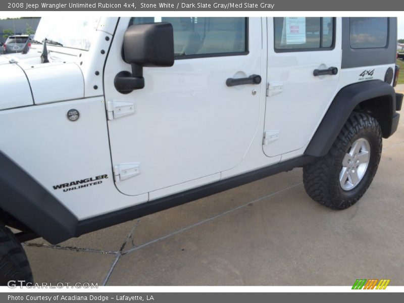Stone White / Dark Slate Gray/Med Slate Gray 2008 Jeep Wrangler Unlimited Rubicon 4x4