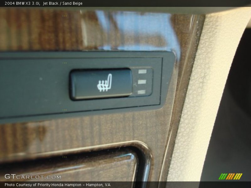 Jet Black / Sand Beige 2004 BMW X3 3.0i