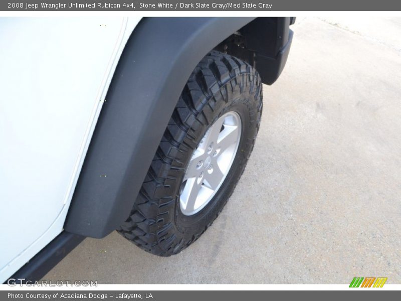Stone White / Dark Slate Gray/Med Slate Gray 2008 Jeep Wrangler Unlimited Rubicon 4x4