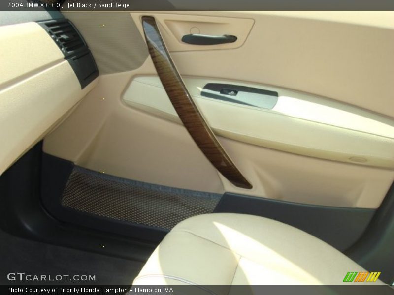 Jet Black / Sand Beige 2004 BMW X3 3.0i