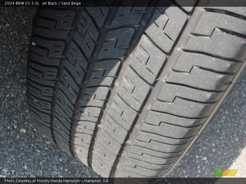 Jet Black / Sand Beige 2004 BMW X3 3.0i