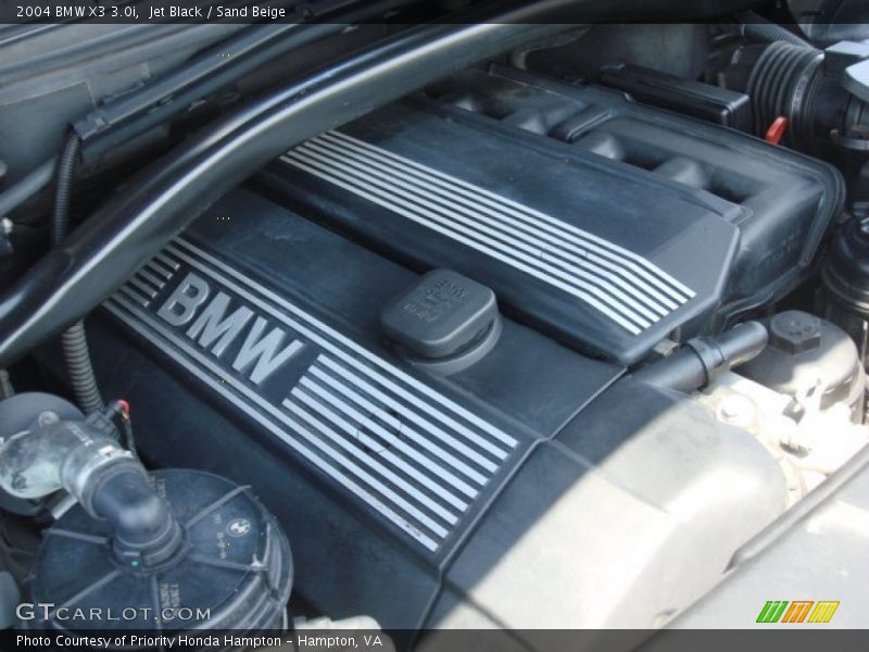 Jet Black / Sand Beige 2004 BMW X3 3.0i
