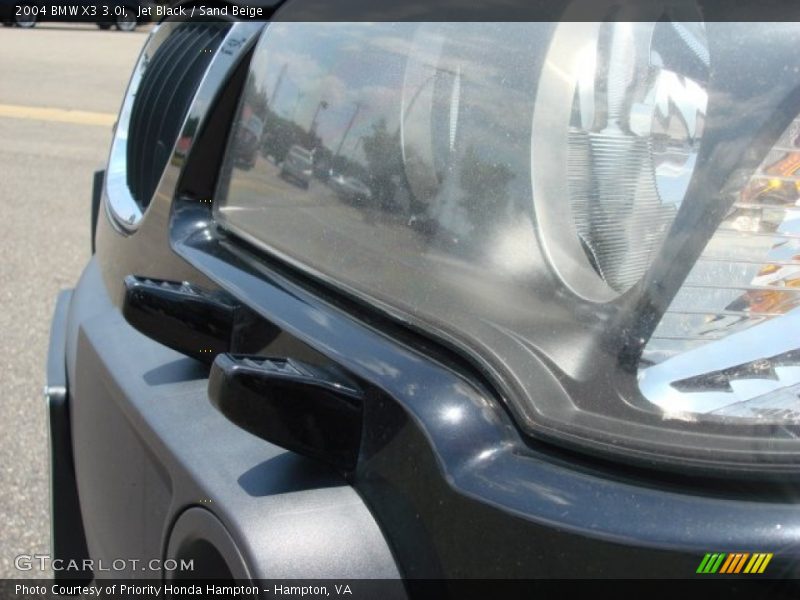 Jet Black / Sand Beige 2004 BMW X3 3.0i