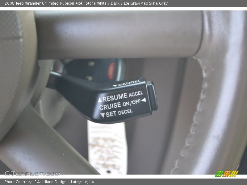 Stone White / Dark Slate Gray/Med Slate Gray 2008 Jeep Wrangler Unlimited Rubicon 4x4